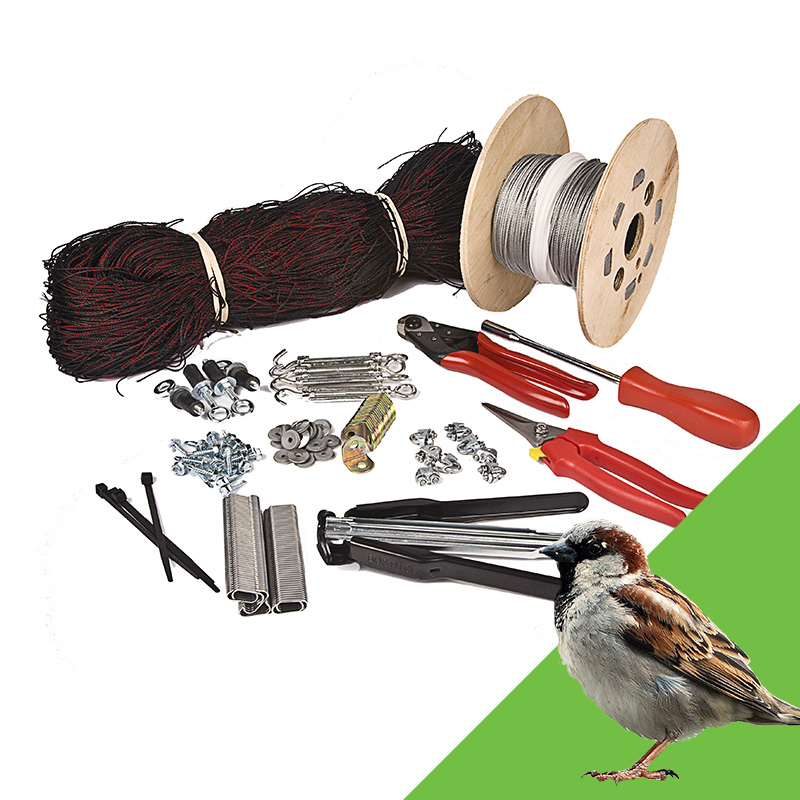 19mm Sparrow Netting Kit Complete For Cladding 10m x 10m